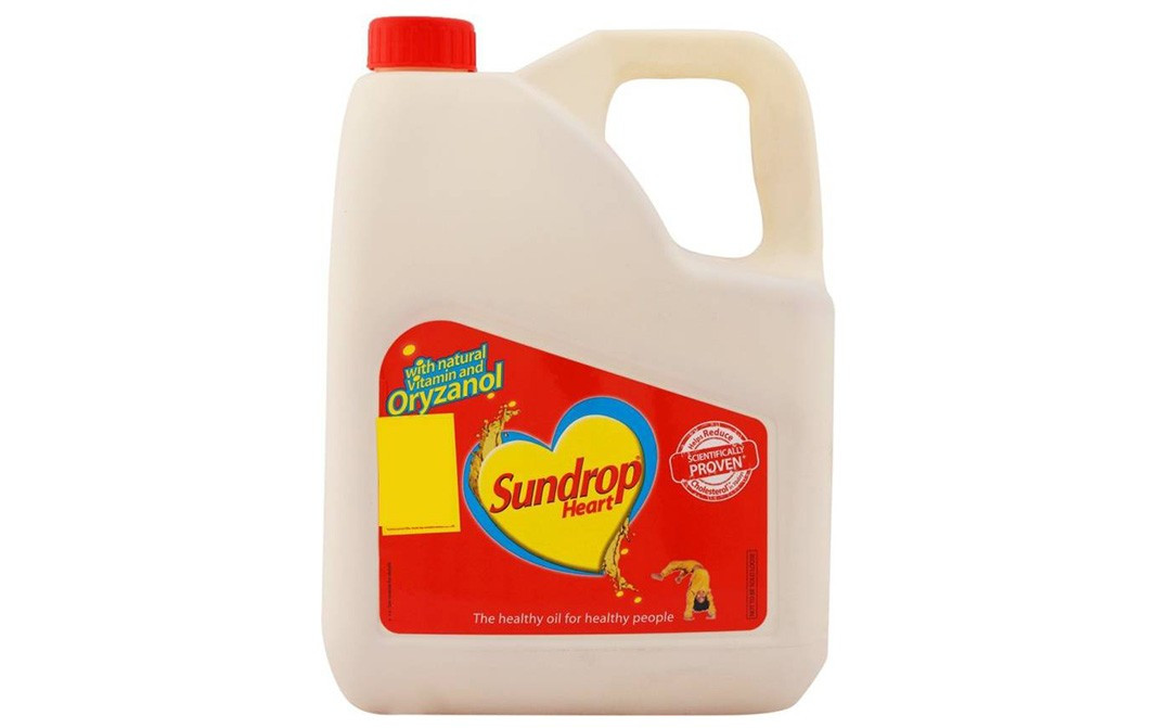 Sundrop Heart Blended Oil    Plastic Jar  5 litre